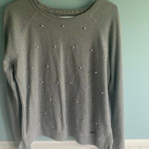 Sparkly pearl gray sweater from Abercrombie!